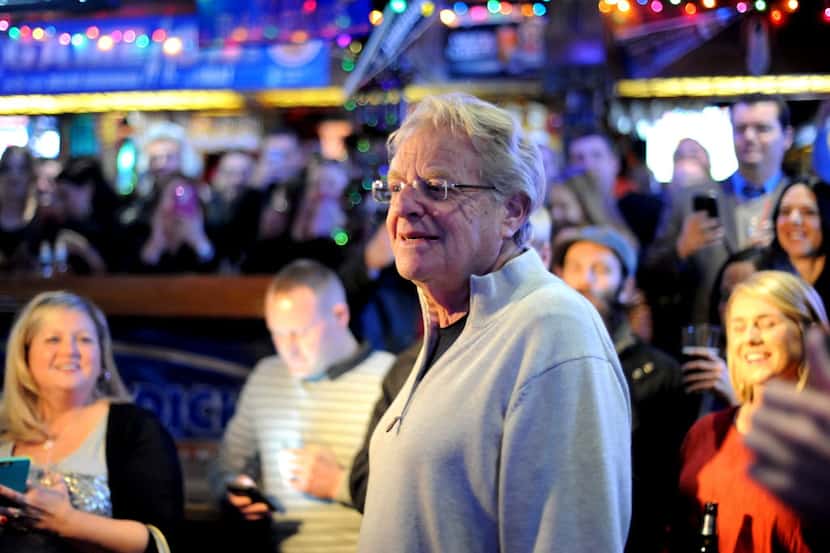 Television host Jerry Springer usually sings Elvis songs once a year at Big Al's McKinney...