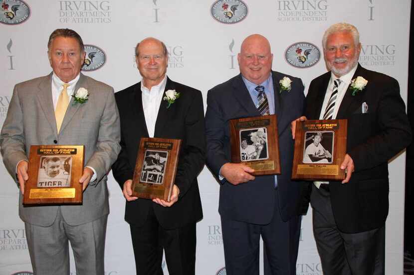  L to r, the 2015 Hall of Fame includes  Jim Bennett, Ken Walters, Bill Rutherford and Mike...