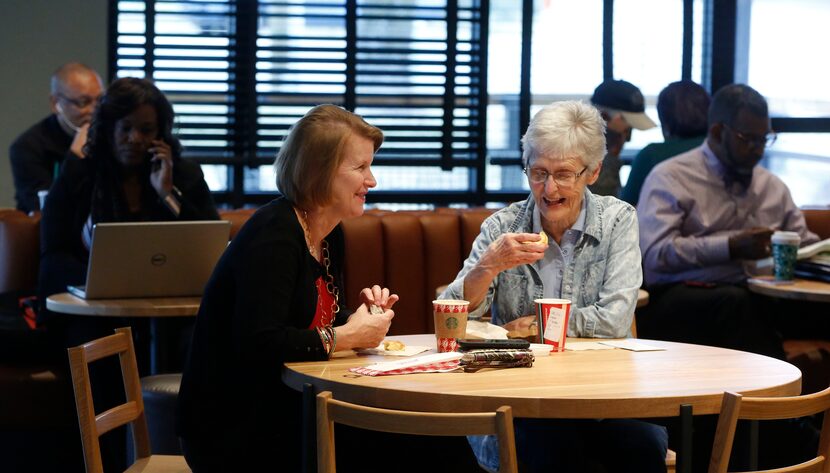 Kristi Coleman and her monther-in-law Helen Coleman visited the Starbucks in the parking lot...