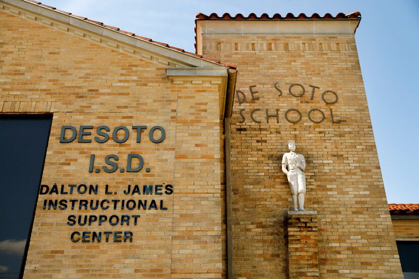 An exterior view of the DeSoto Independent School District headquarters.