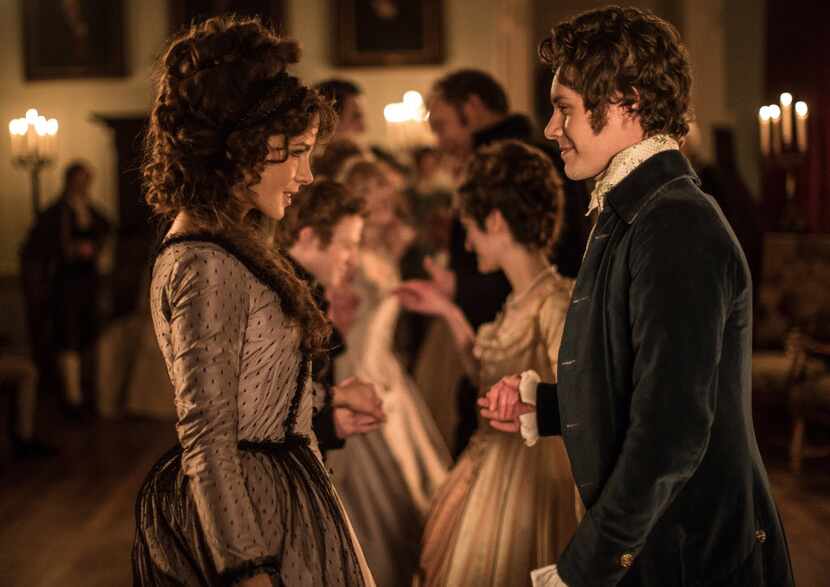 Kate Beckinsale, left, and Xavier Samuel in a scene from Love & Friendship. (Bernard...