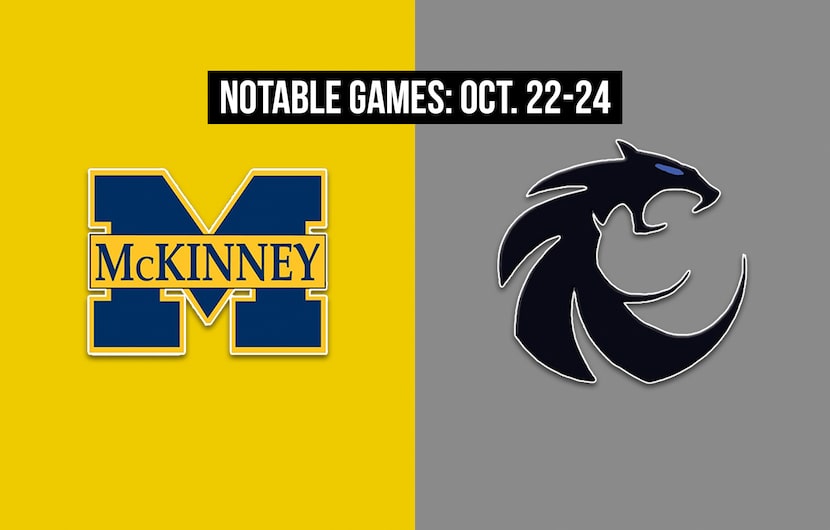 Notable games for the week of Oct. 22-24 of the 2020 season: McKinney vs. Denton Guyer.