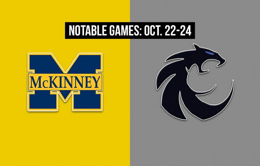 Notable games for the week of Oct. 22-24 of the 2020 season: McKinney vs. Denton Guyer.