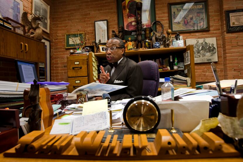 Commissioner John Wiley Price, seen in 2011 in his office at the Dallas County...