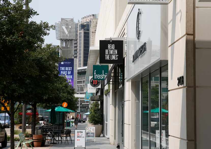 Victory Park's shops and restaurant space is now more than 80 percent leased with more new...