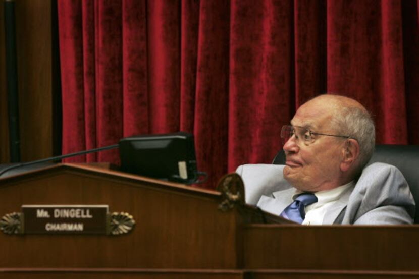 Rep. John Dingell (D-Mich.), chairs a hearing of the House Energy and Commerce Committee in...