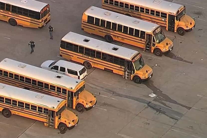 Keller ISD officials say at least five of their district buses will have to be replaced...
