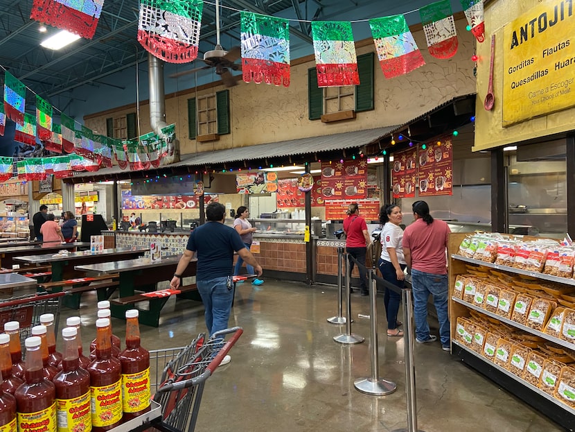 Cafe inside the Mi Tienda at 3800 E. Little York Road in Houston.