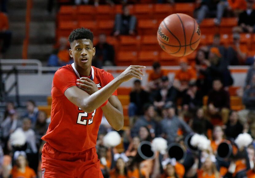 Texas Tech guard Jarrett Culver (23) during an NCAA college basketball game against Oklahoma...