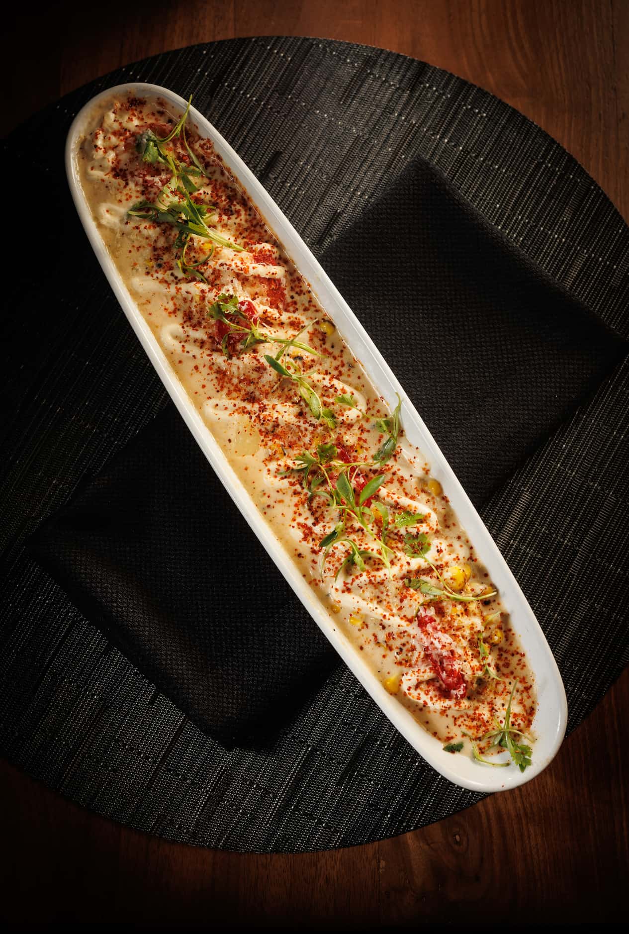 Lobster elotes are a decadent and delicious side at The Mexican in Dallas' Design District.