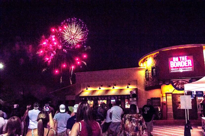 On the Border parking lot provided  great view of the fireworks and drew a large crowd at...