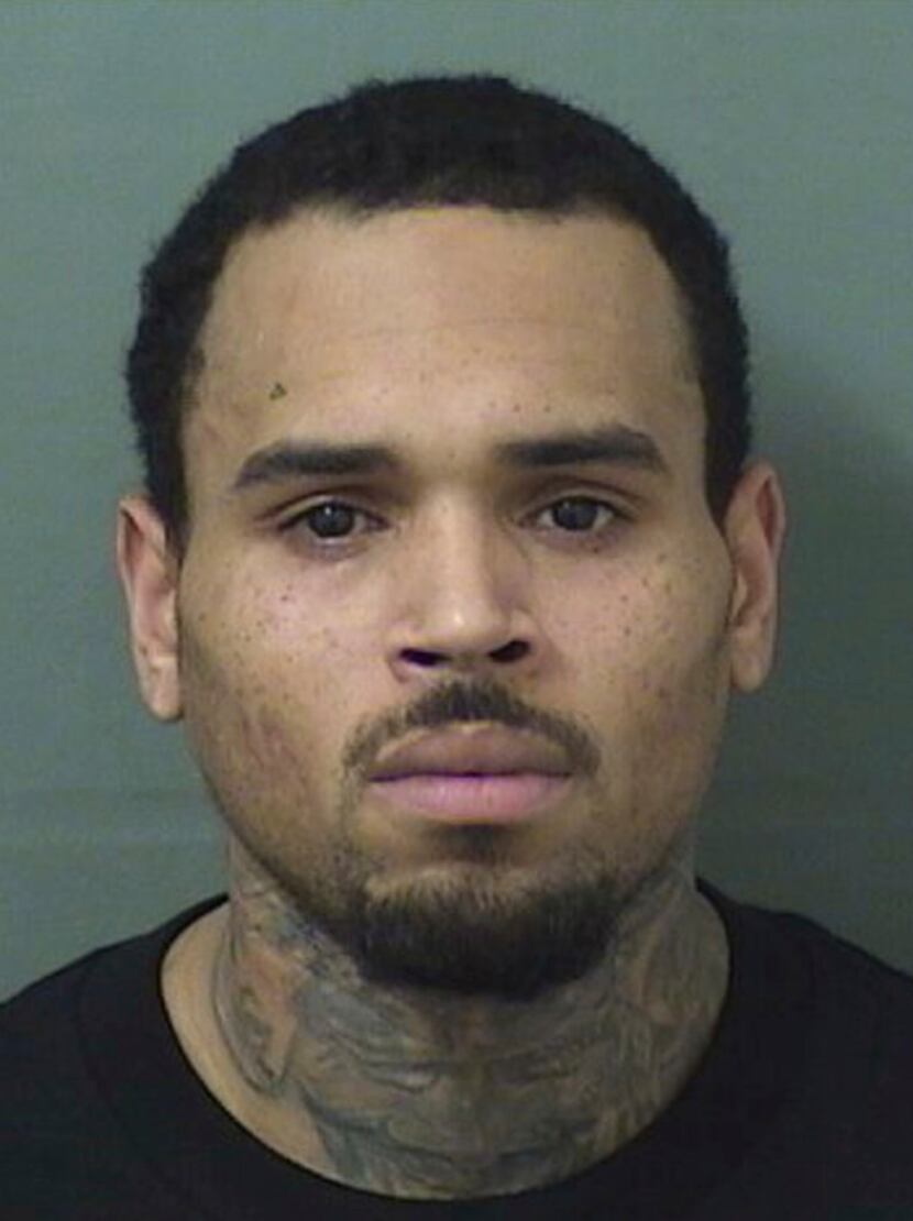 This booking photo provided by Palm Beach County Sheriff's Office shows Chris Brown.  The...