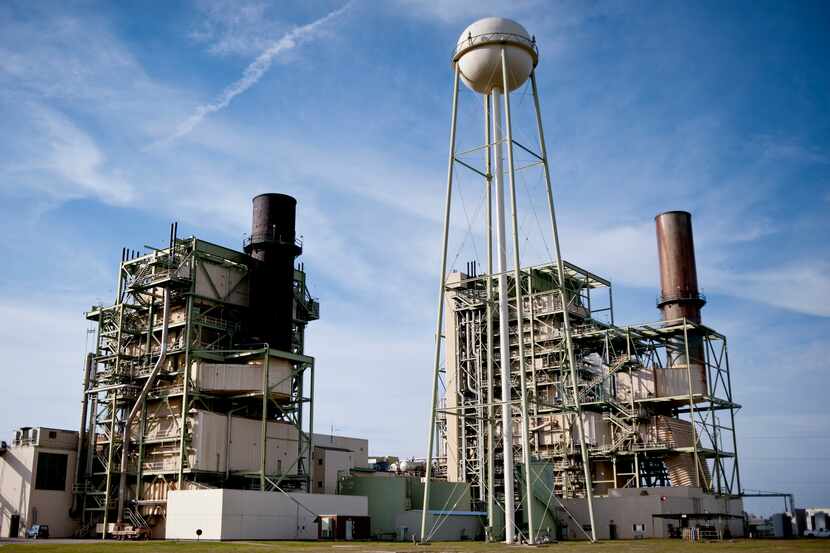The Luminant Lake Hubbard natural gas power plant, a subsidiary of Vistra Corp., in Dallas...