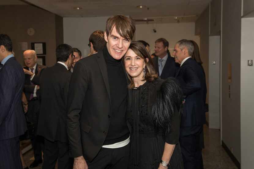 Ken Downing, senior vice president and fashion director at Neiman Marcus Stores, with Karen...