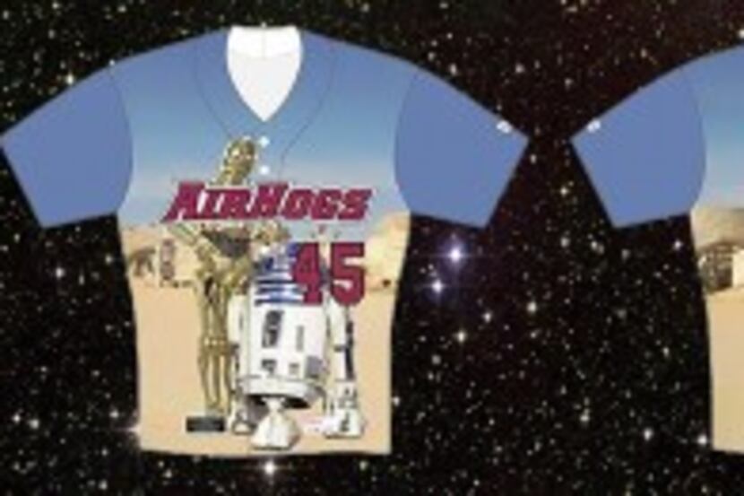  The Texas AirHogs will wear these special jerseys -- and also auction them off -- during...