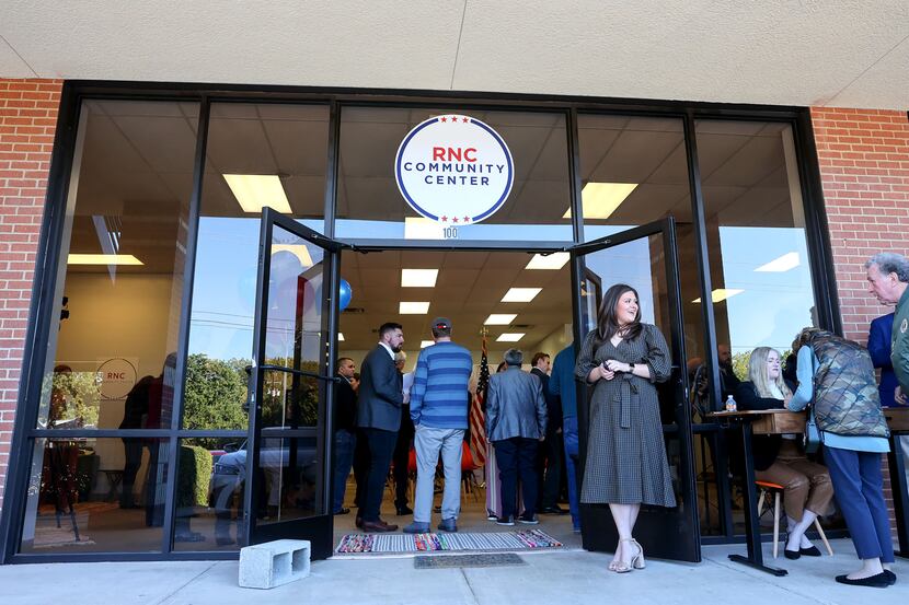 The Republican National Committee opens a community center in the Dallas area.   (Steve...