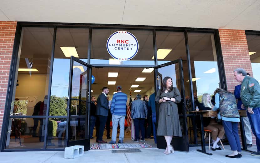 The Republican National Committee opens a community center in the Dallas area.   (Steve...