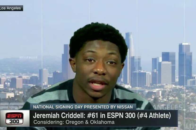 Oklahoma recruit Jeremiah Criddell.
