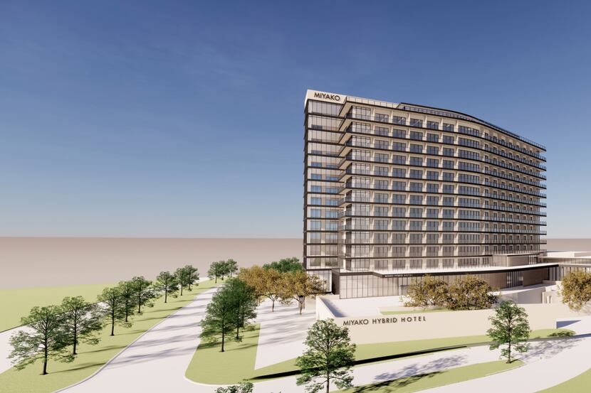 The Mikayo Hotel is planned on Legacy Drive west of the Dallas North Tollway.