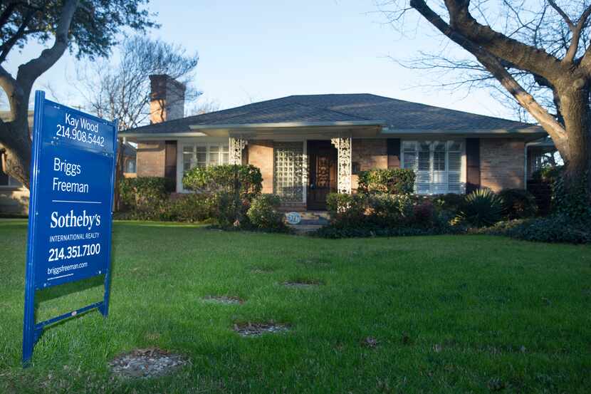 Dallas-area home prices were 2.6% higher in January than a year earlier.