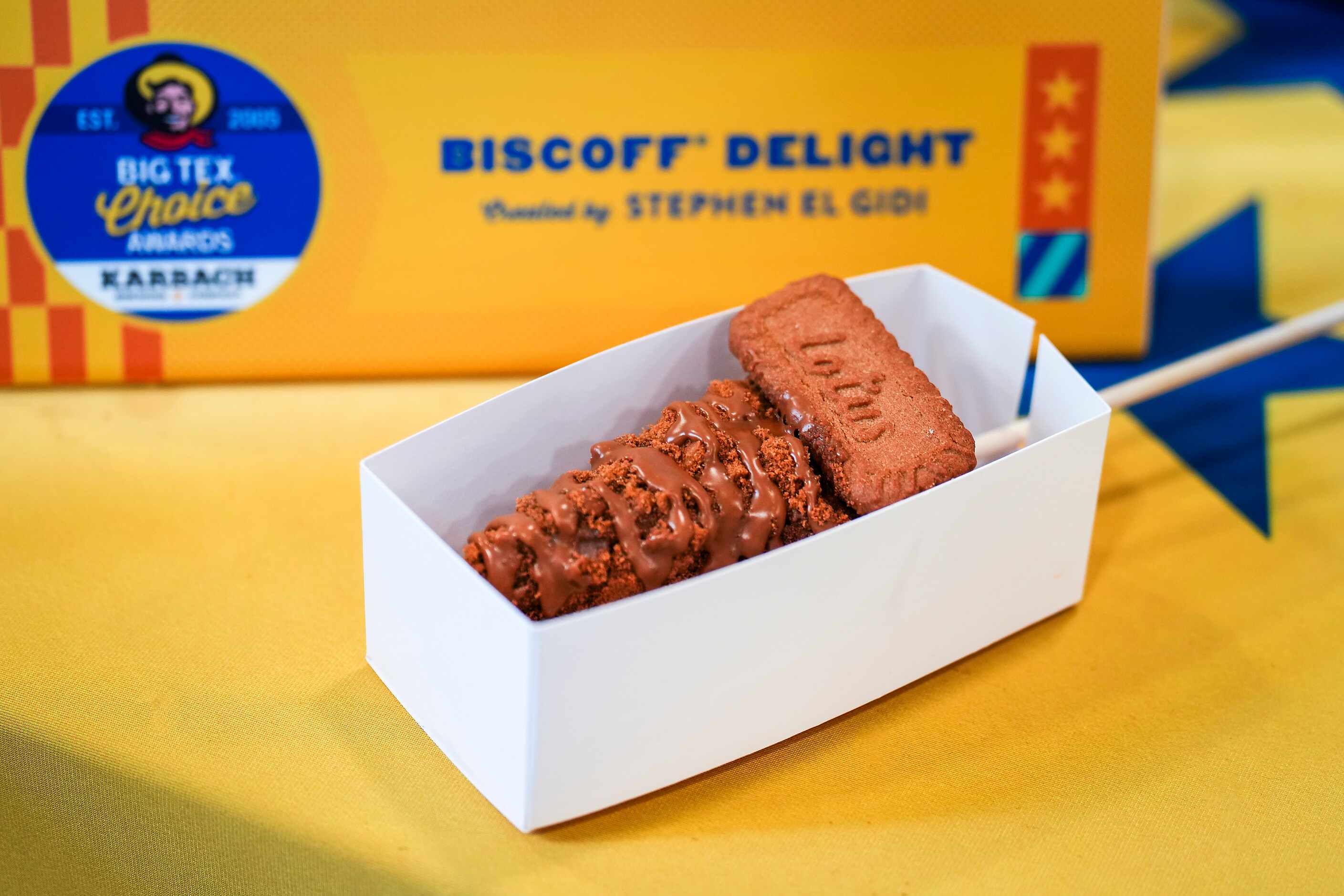 Biscoff Delight by Stephen El Gidi winner of ‘best taste - sweet’ at the 2023 Big Tex Choice...