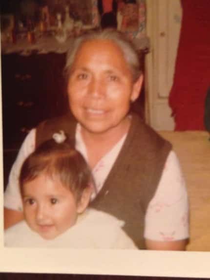 Ana Jesica Cruz, 50, resident of Frisco, with her paternal grandmother, Mar a Cruz, when she...