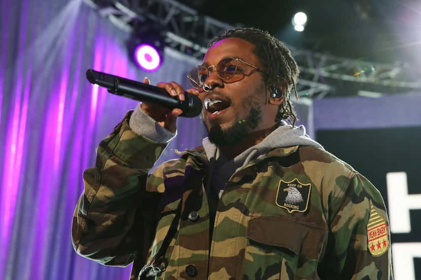 Kendrick Lamar performs at the MTV's 2016 Upfronts at Skylight at Moynihan Station on...