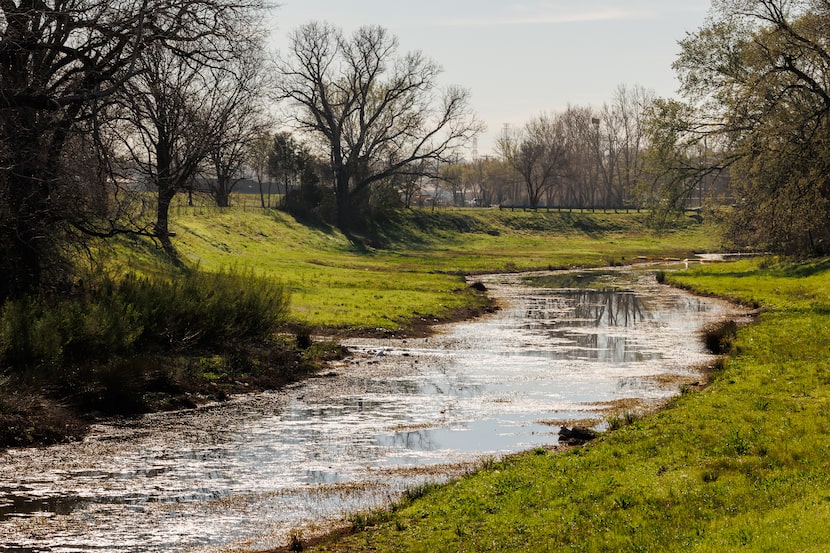 The park will be set around a pair of retention ponds or “sumps” that sit outside the...