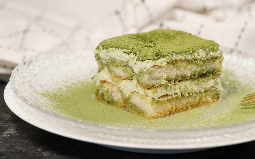 Matcha green tea tiramisu 