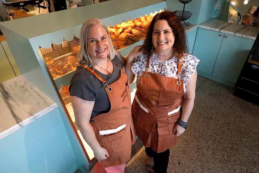 Andrea (left) and Jen Lubkin are the owners of Lubbies Bagels, a new bagel shop opening on...