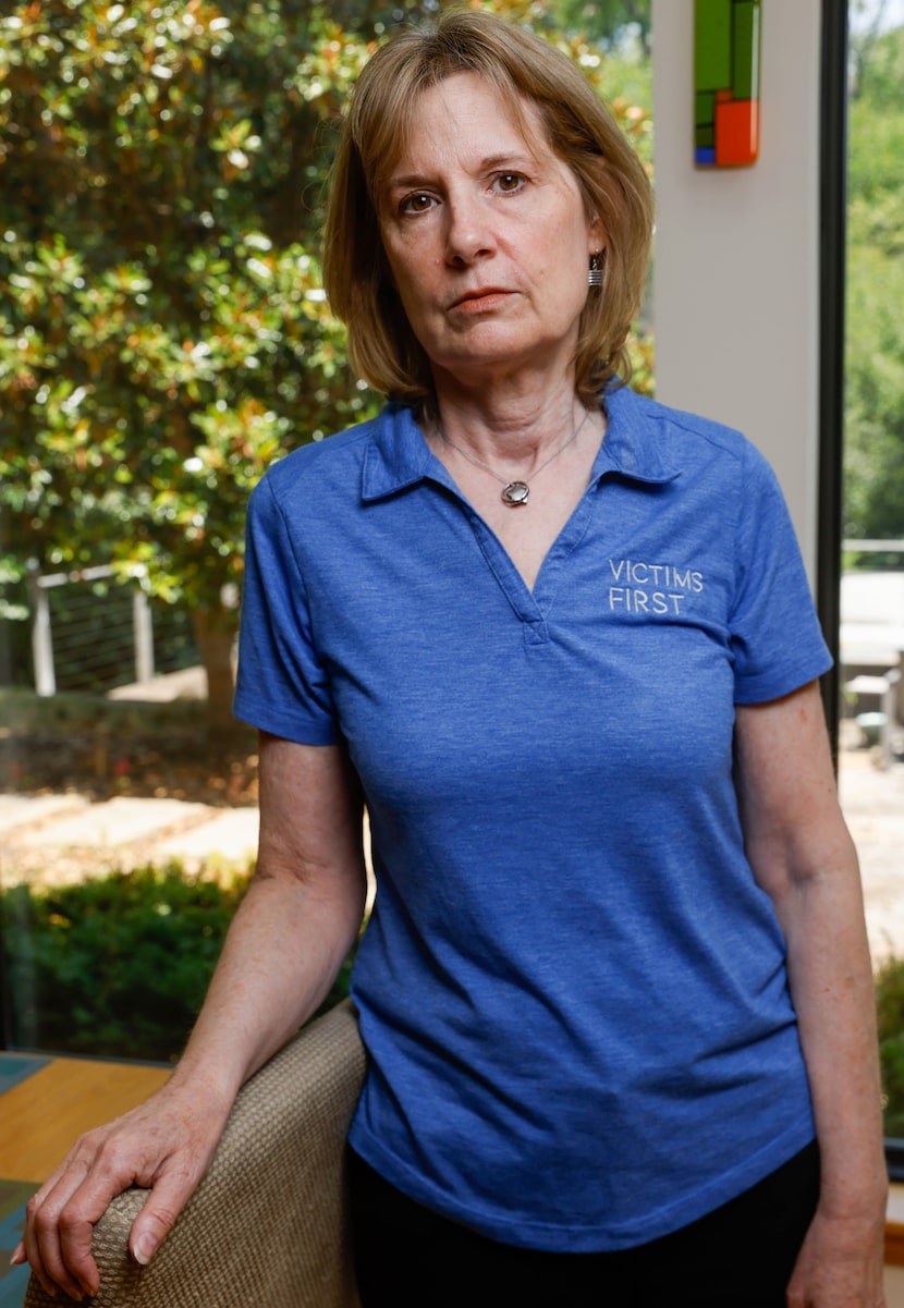 Co-founder and president of Victims First Anita Busch stands for a portrait at a house in...