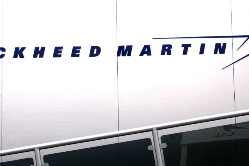 (FILES) This file photo taken on June 16, 2005 shows the logo of US company Lockheed Martin...