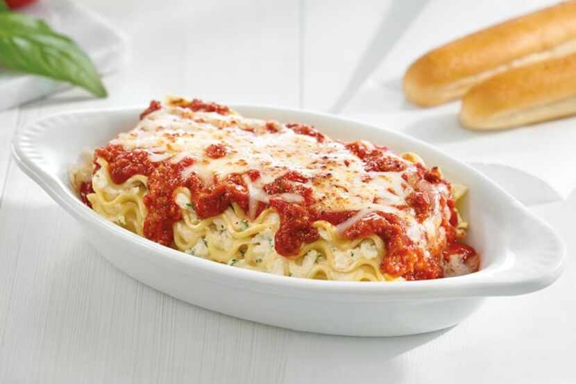 Fazoli's serves entrees like lasagna with hot breadsticks. And you've gotta eat those...