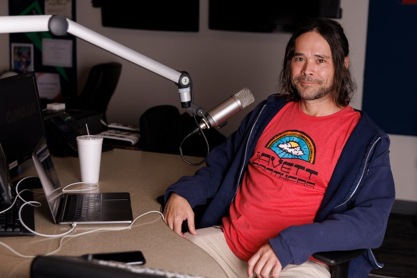 The Ticket's Corby Davidson pictured at The Ticket’s studio in Dallas, Tuesday, Feb. 28,...