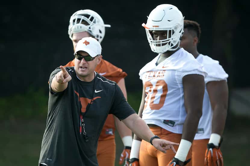 Texas first year head coach Tom Herman wants to instill toughness for his new football team...