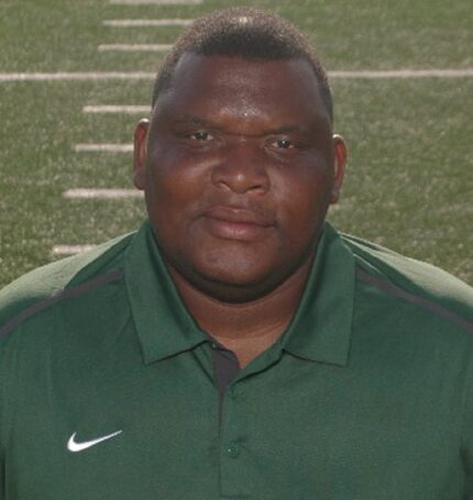 Mug shot of DeSoto boys track coach Donald Miller