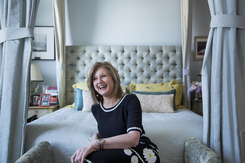 
Arianna Huffington at her home in the Soho neighborhood of New York on April 18, 2016. 
