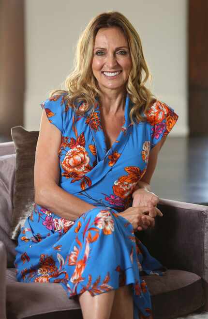 Suzy Batiz, founder of Poo-Pourri, poses for a photograph at her home in Dallas on Thursday,...