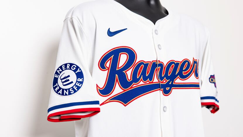Texas Rangers join uniform patch club, add Energy Transfer logo to their sleeve