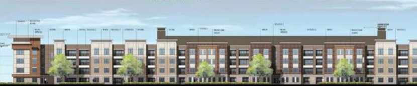 Humphreys & Partners designed the 5-story rental project for Davis Development.