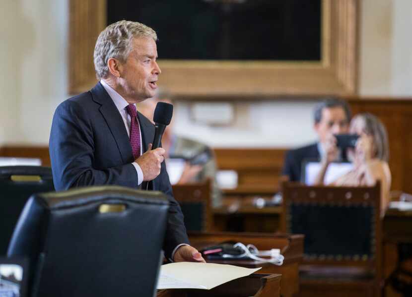 Senator Don Huffines at the Texas state capitol in Austin.