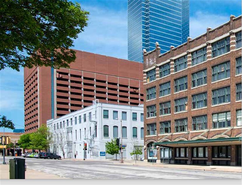 The 800 Jackson Street building, shown on the right, is part of the sale.