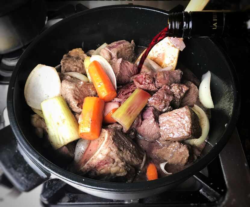 You don't need to use expensive red wine in beef bourguignon. As long as it hasn't turned to...