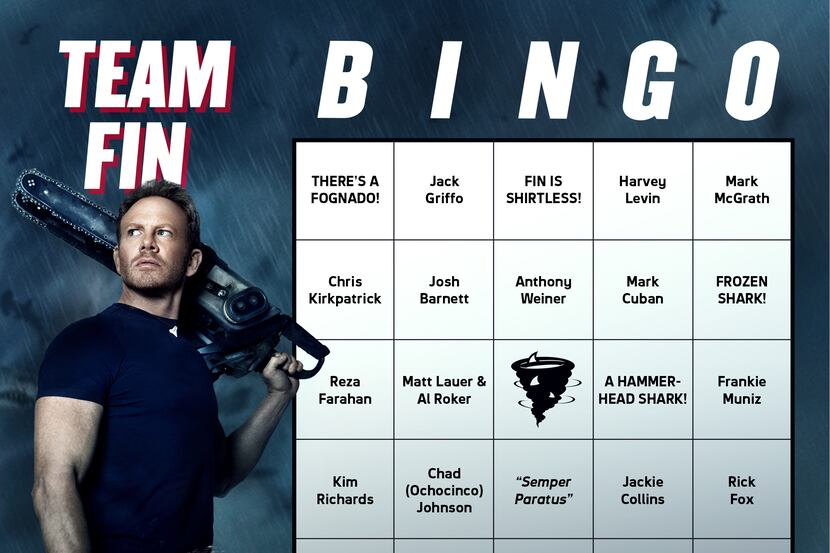 Get out your daubers and play some Sharknado cameo bingo. You'll have to figure out the prizes.