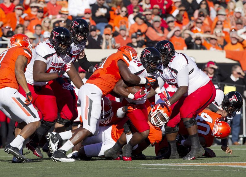 Nov 17, 2012; Stillwater OK, USA; Texas Tech Red Raiders running back Eric Stephens Jr. (24)...