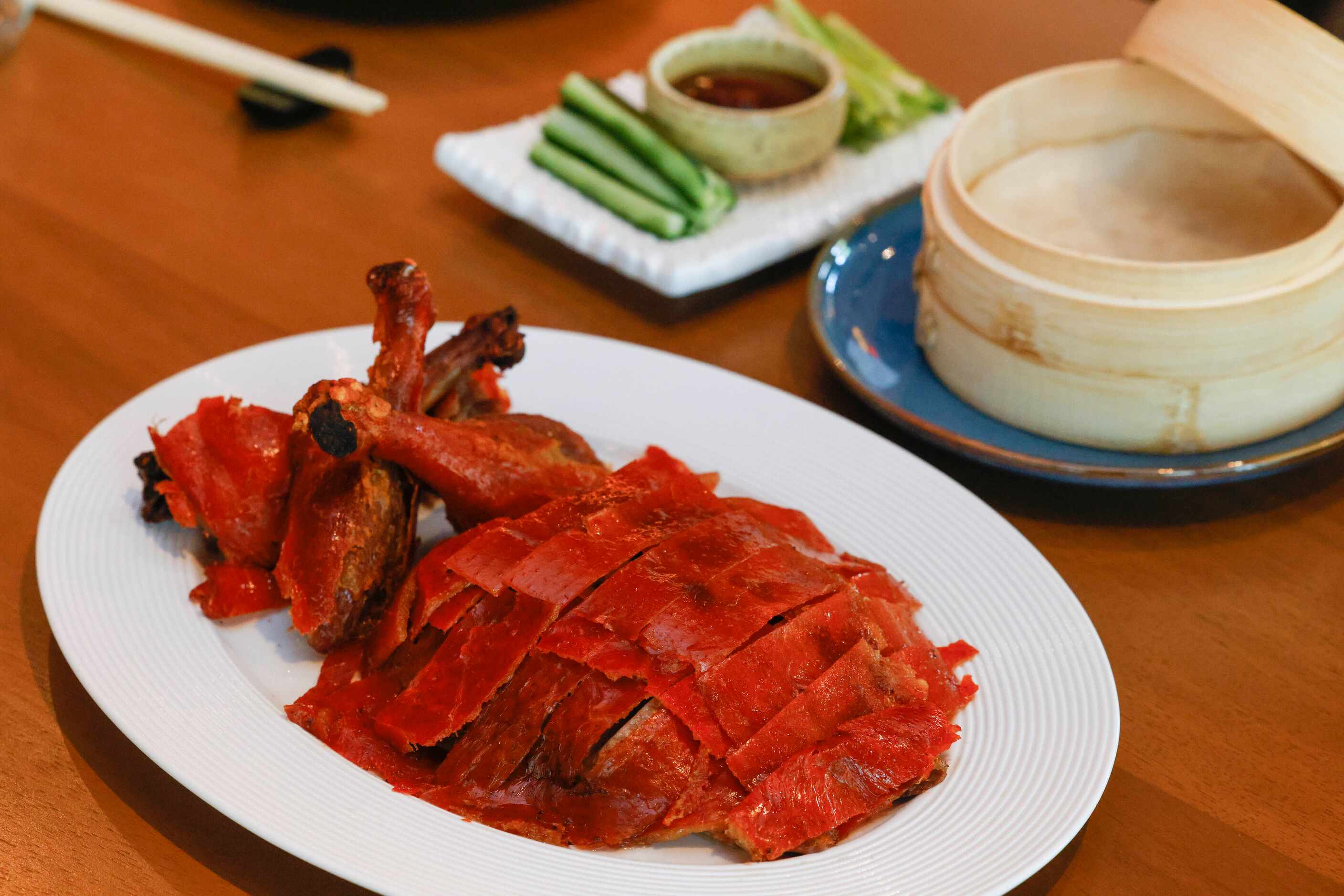 Peking duck, meant to be shared, is one of the signature dishes at Komodo.