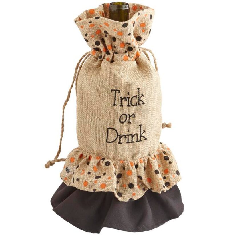 
Burlap gift bag for a bottle of wine, $7.95 at Pier 1 Imports, multiple North Texas...