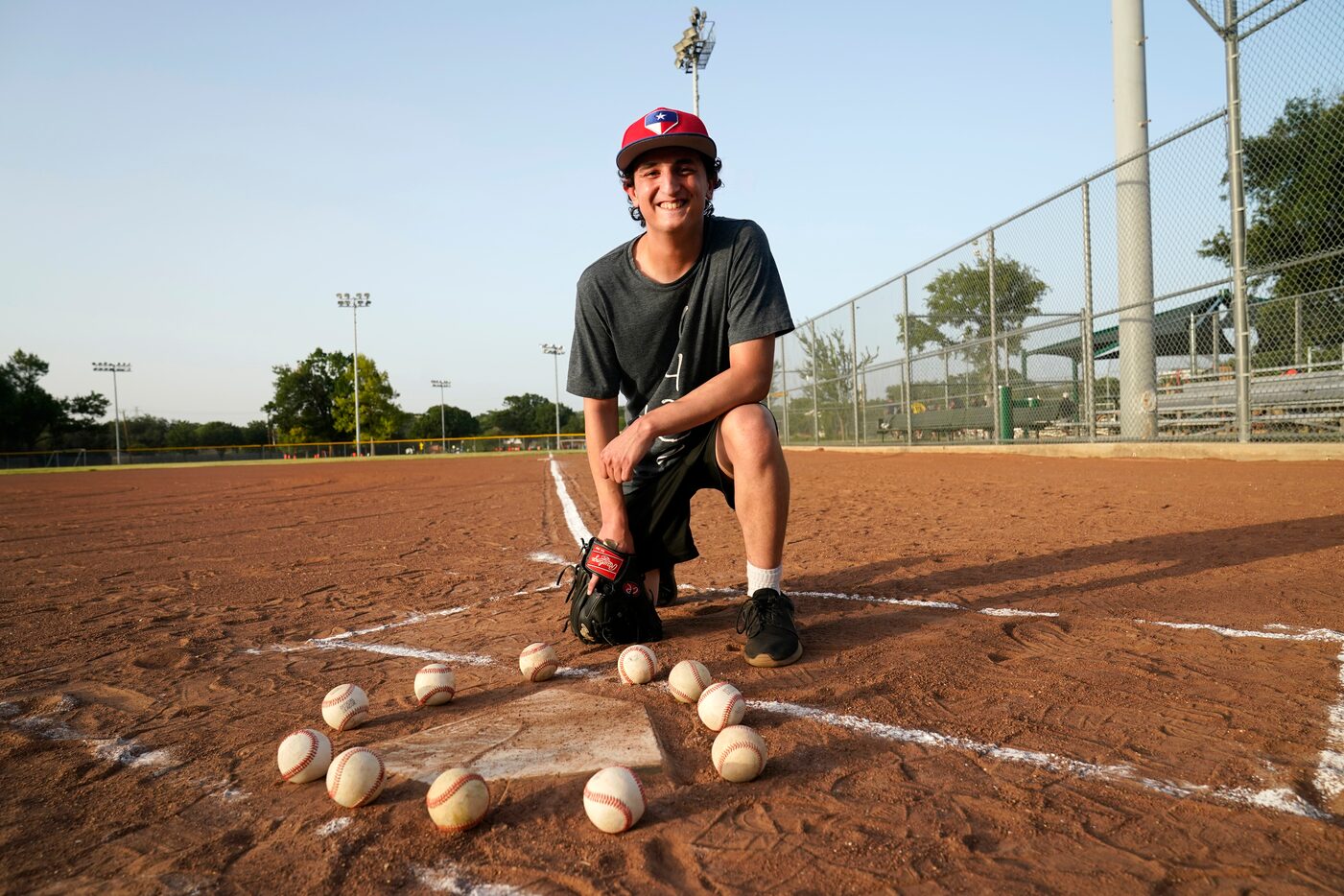 Dallas native Jake Aron fielded 11 ground balls in 60 seconds, setting a new world record.