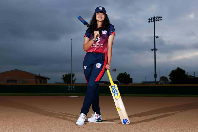 Frisco Lebanon Trail softball player Snigdha Paul poses for a portrait wearing her Team USA...