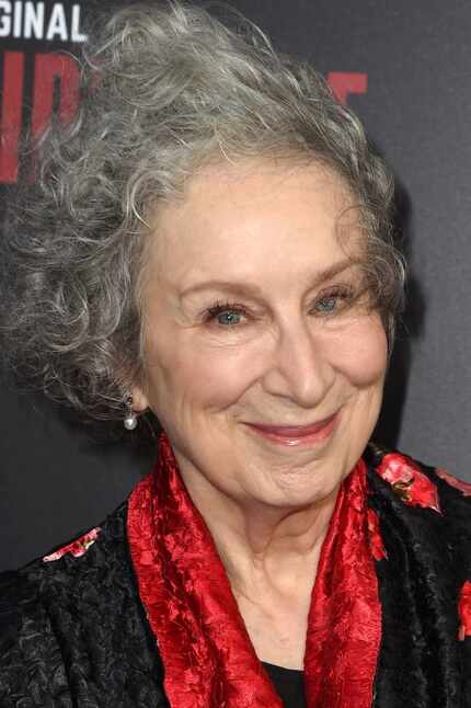 Author Margaret Atwood attends the Los Angeles premiere of Hulus "The Handmaids Tale," April...
